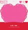 Elegant Valentine Assorted Heart Shaped Lace Edge Paper Placemats - 8ct